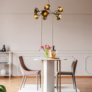 Candeeiro de Teto Vintage Glam – 75 x 75 cm – Cor vintage – Metal