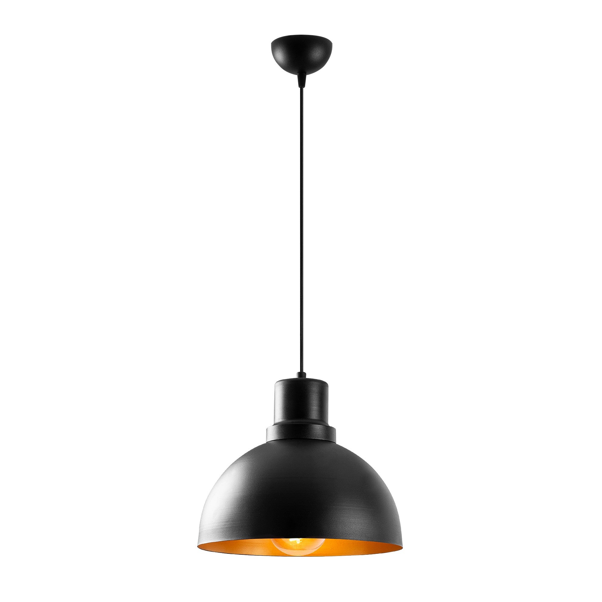 Candeeiro de Teto – 30x30 cm – Preto – Ferro