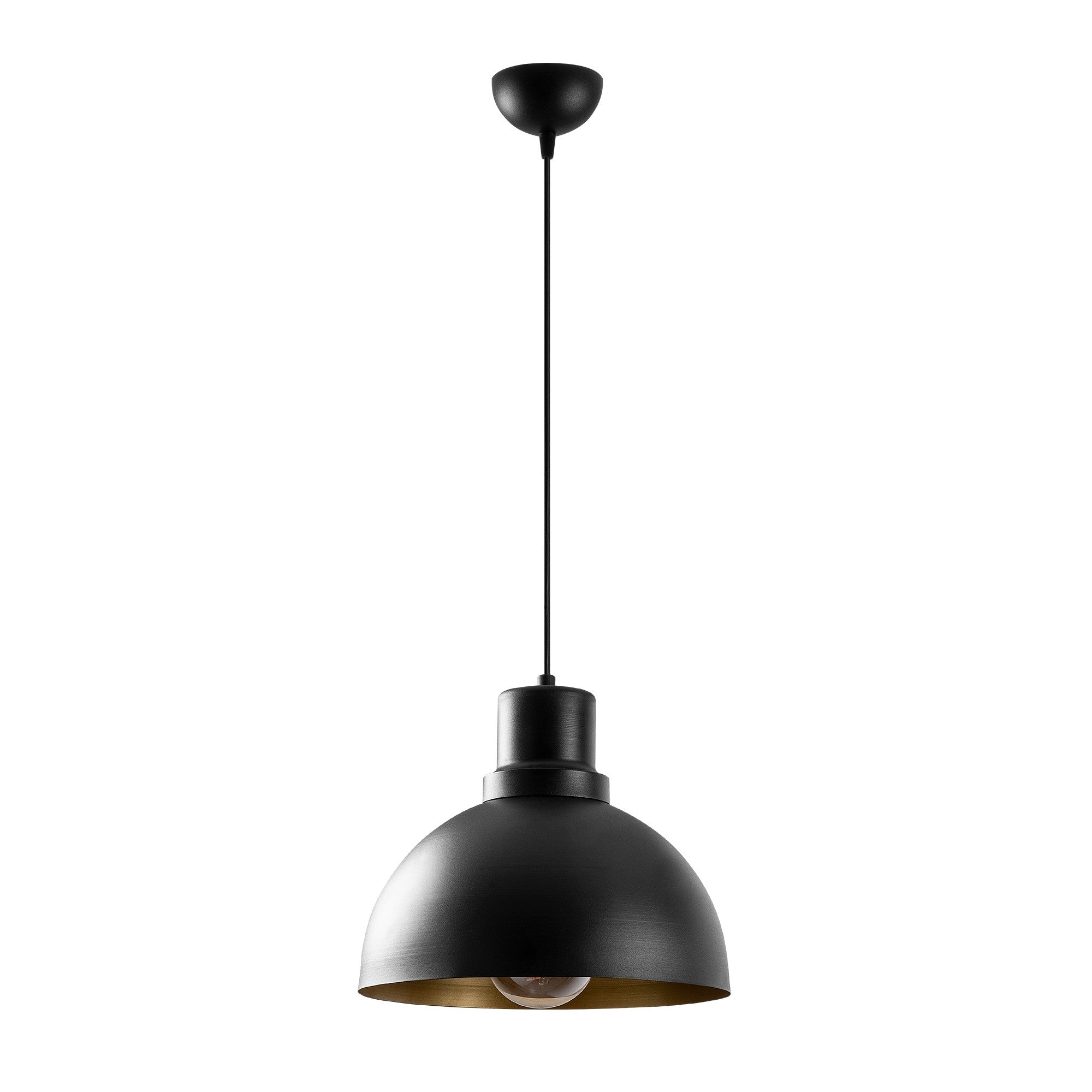 Candeeiro de Teto – 30x30 cm – Preto – Ferro