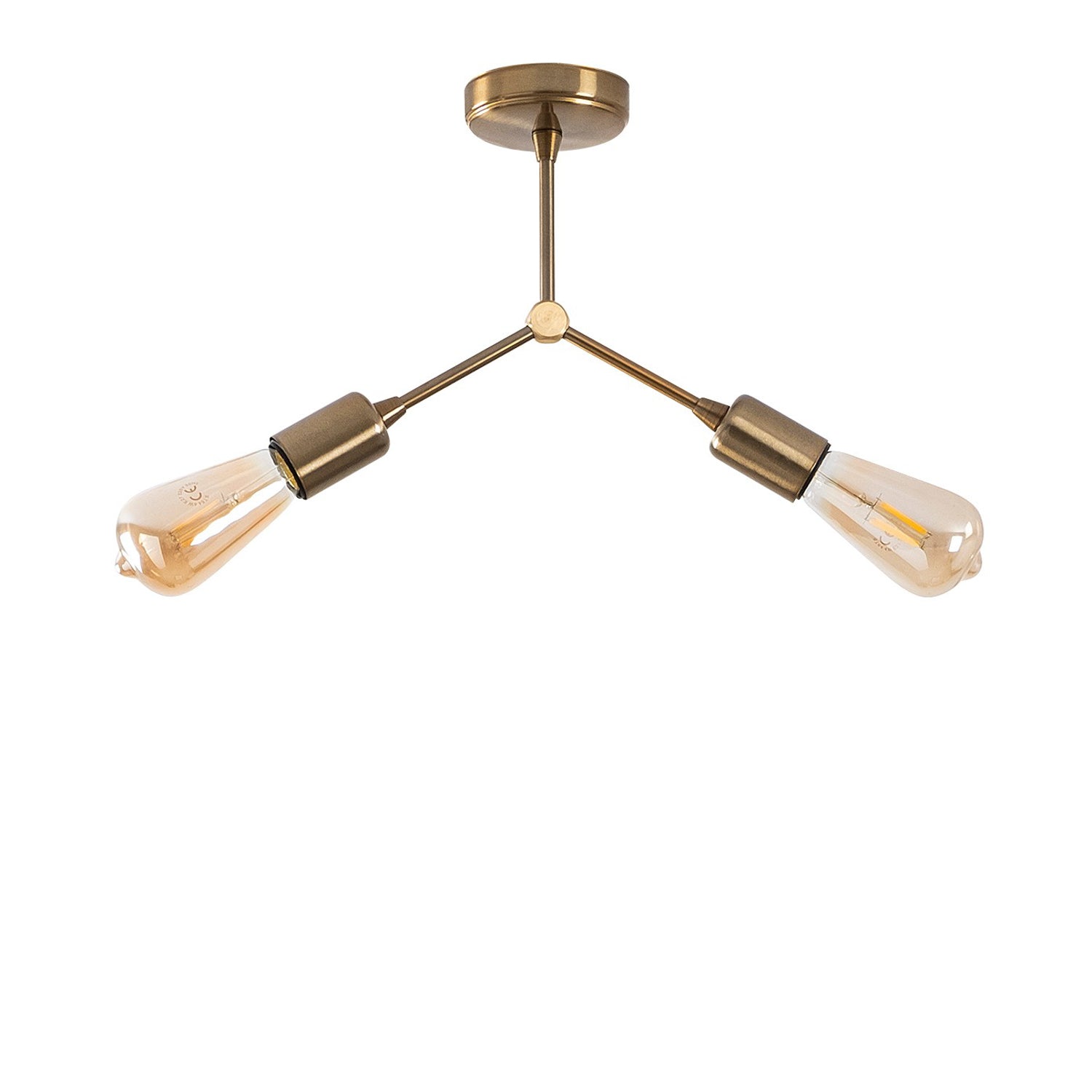 Candeeiro de Teto – 34 x 10 cm – Cobre – Metal