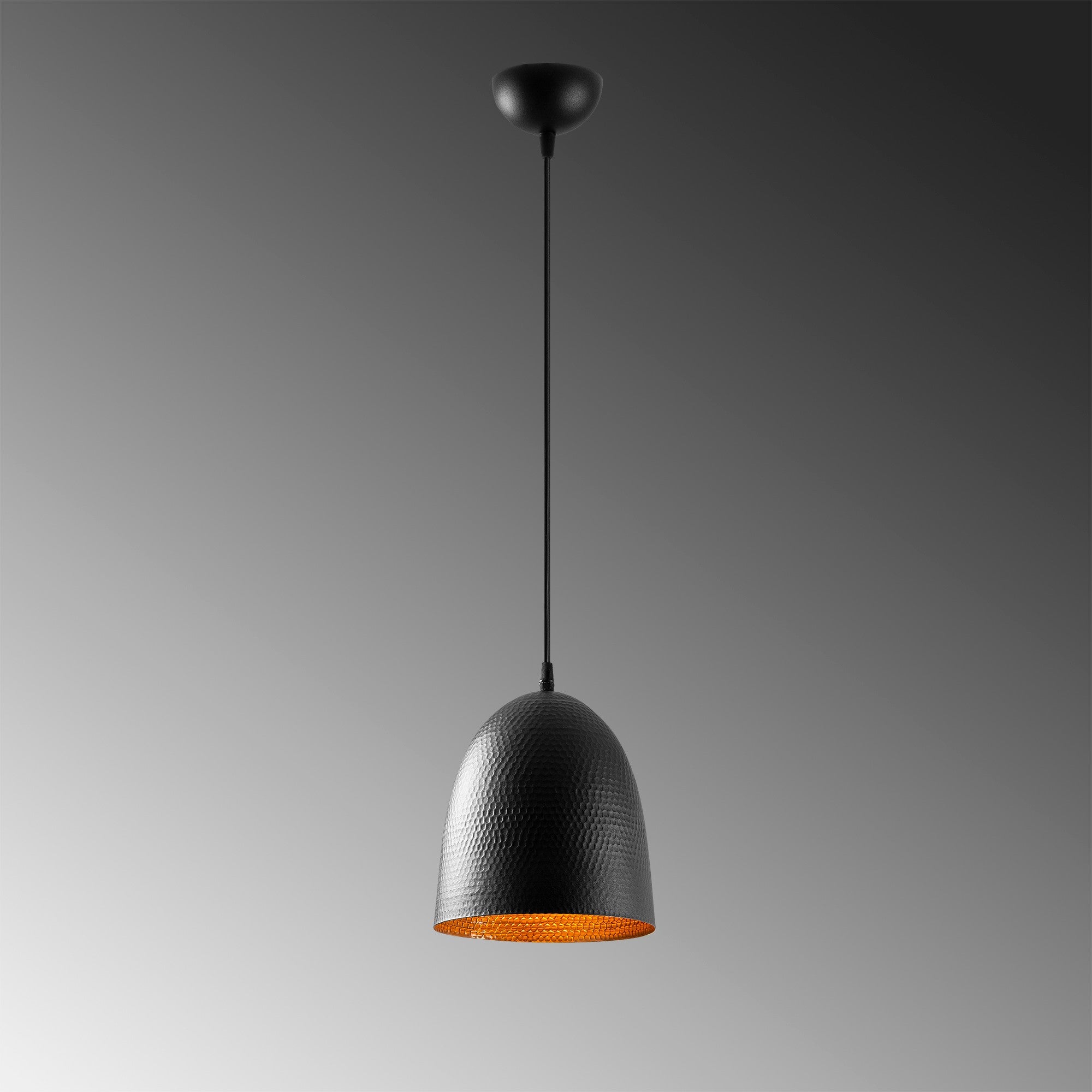 Candeeiro de Teto Industrial – 20 x 20 cm – Preto – Metal