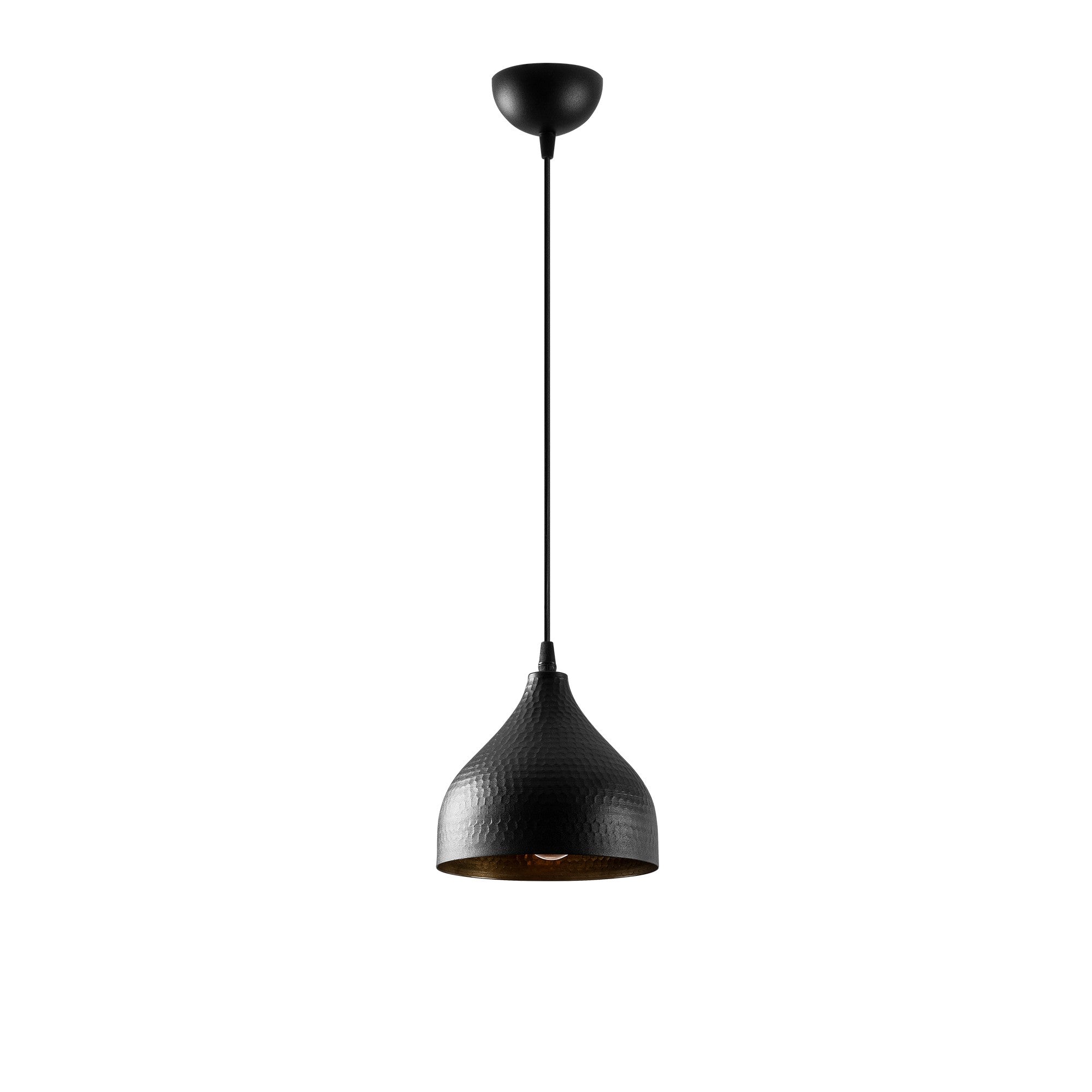 Candeeiro de Teto – 18 x 18 cm – Preto – Metal