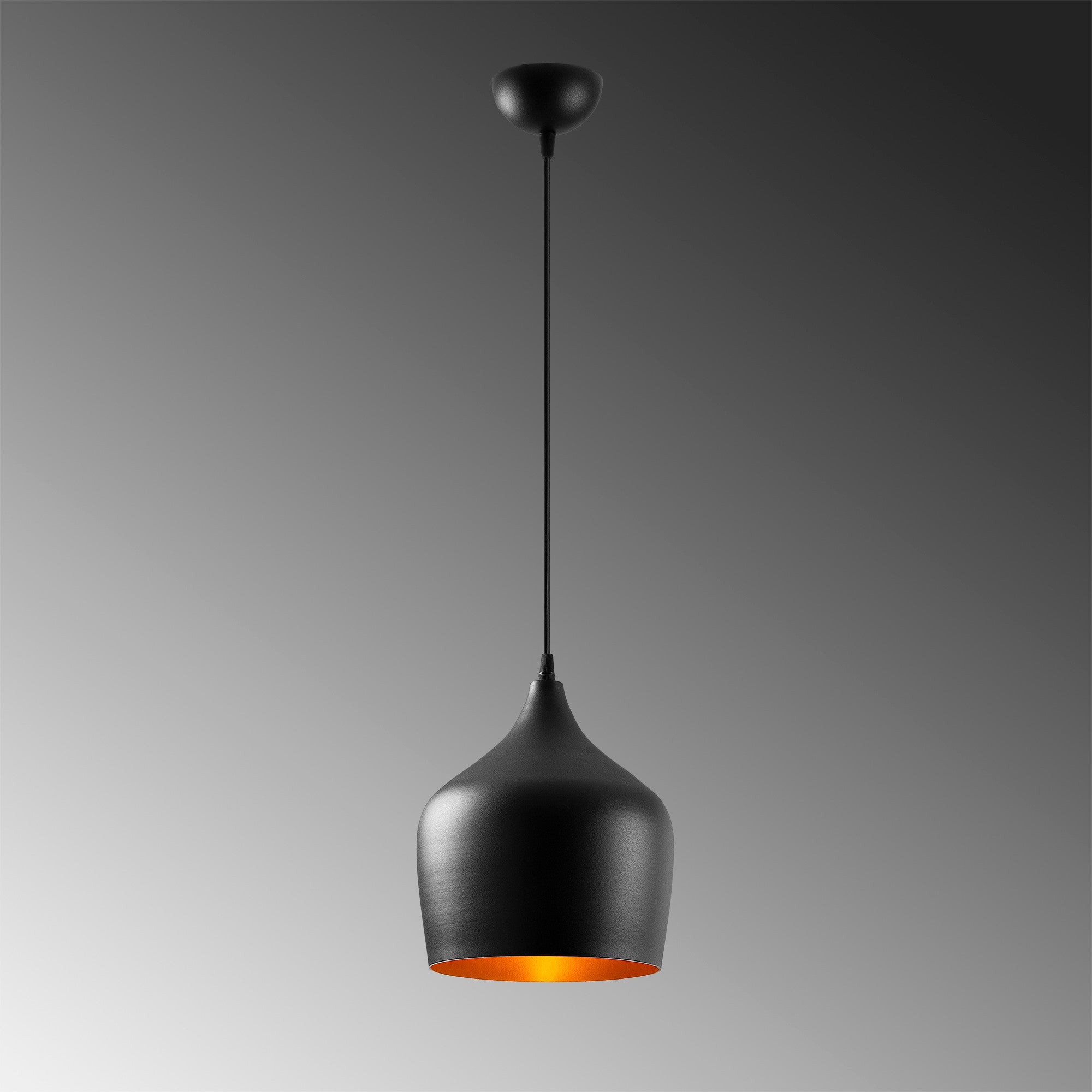 Candeeiro de Teto – 22 x 124 cm – Preto – Metal