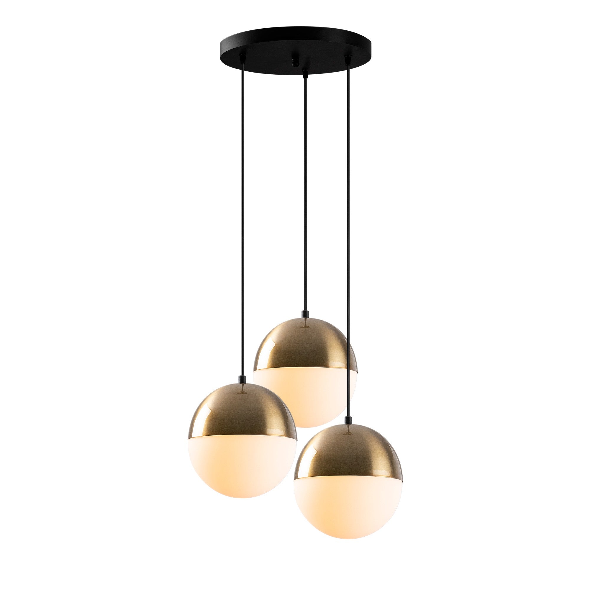 Candeeiro de Teto moderno – 44 x 111 cm – Vintage e Branco – Metal e Vidro