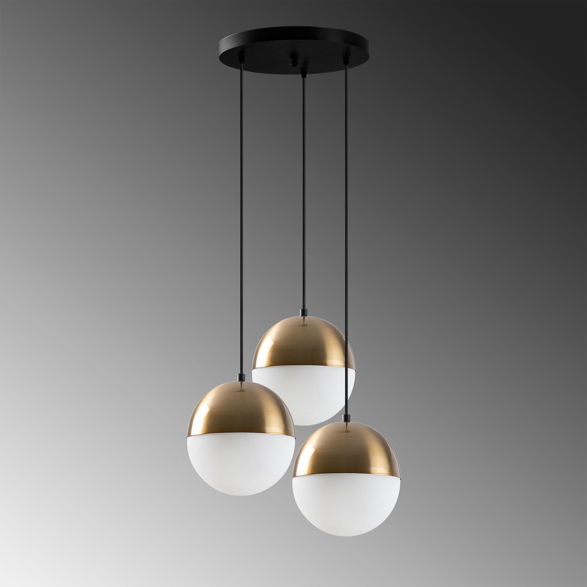 Candeeiro de Teto moderno – 44 x 111 cm – Vintage e Branco – Metal e Vidro