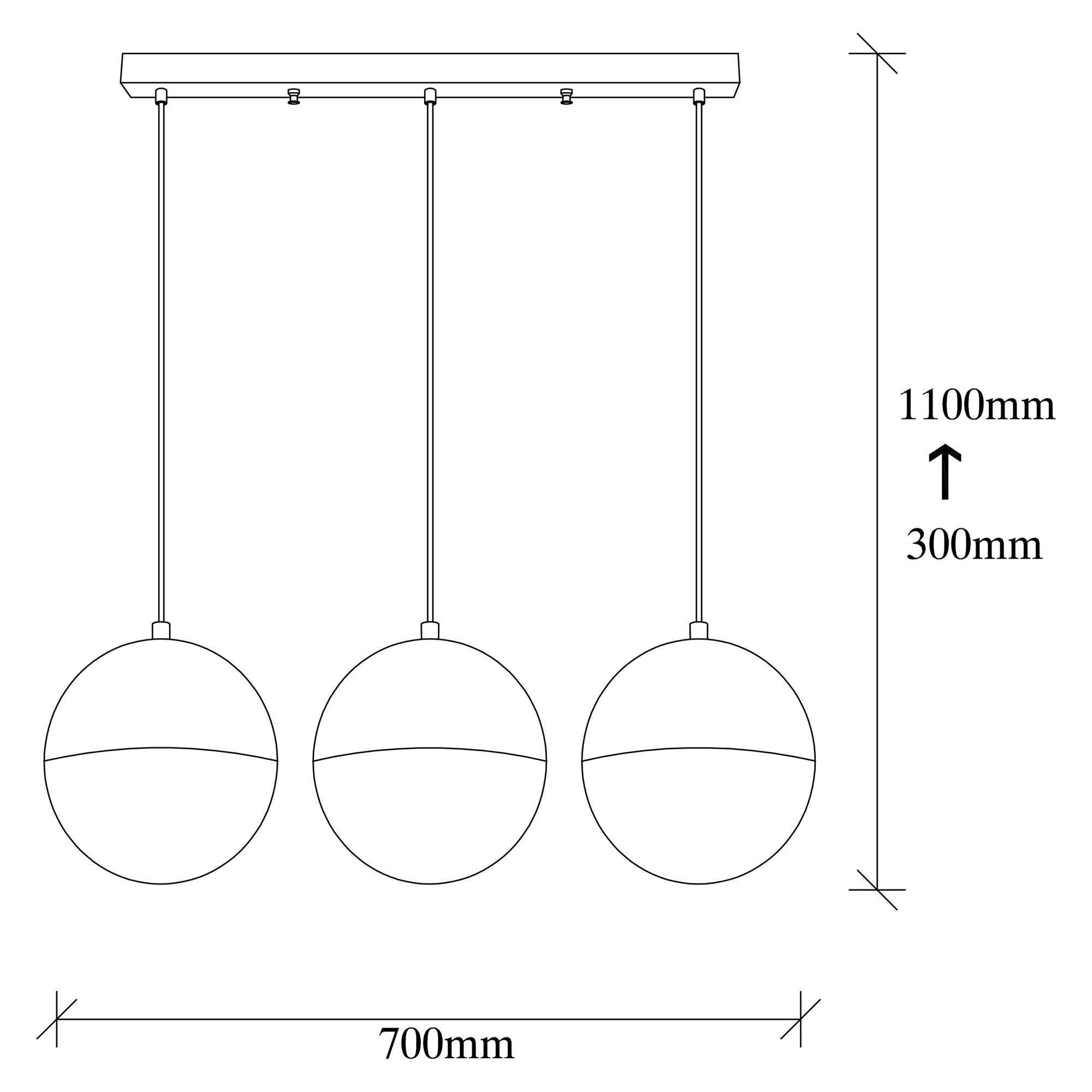 Candeeiro de Teto moderno – altura ajustável de 111 cm – cor vintage – corpo de metal