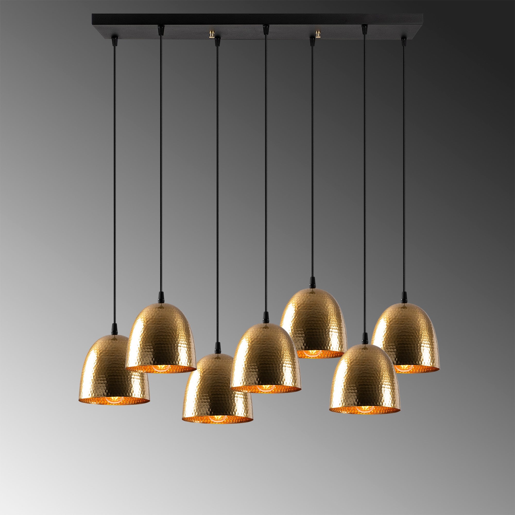 Candeeiro de Teto Vintage Moderno – 85 x 35 cm – Altura 113 cm – Metal