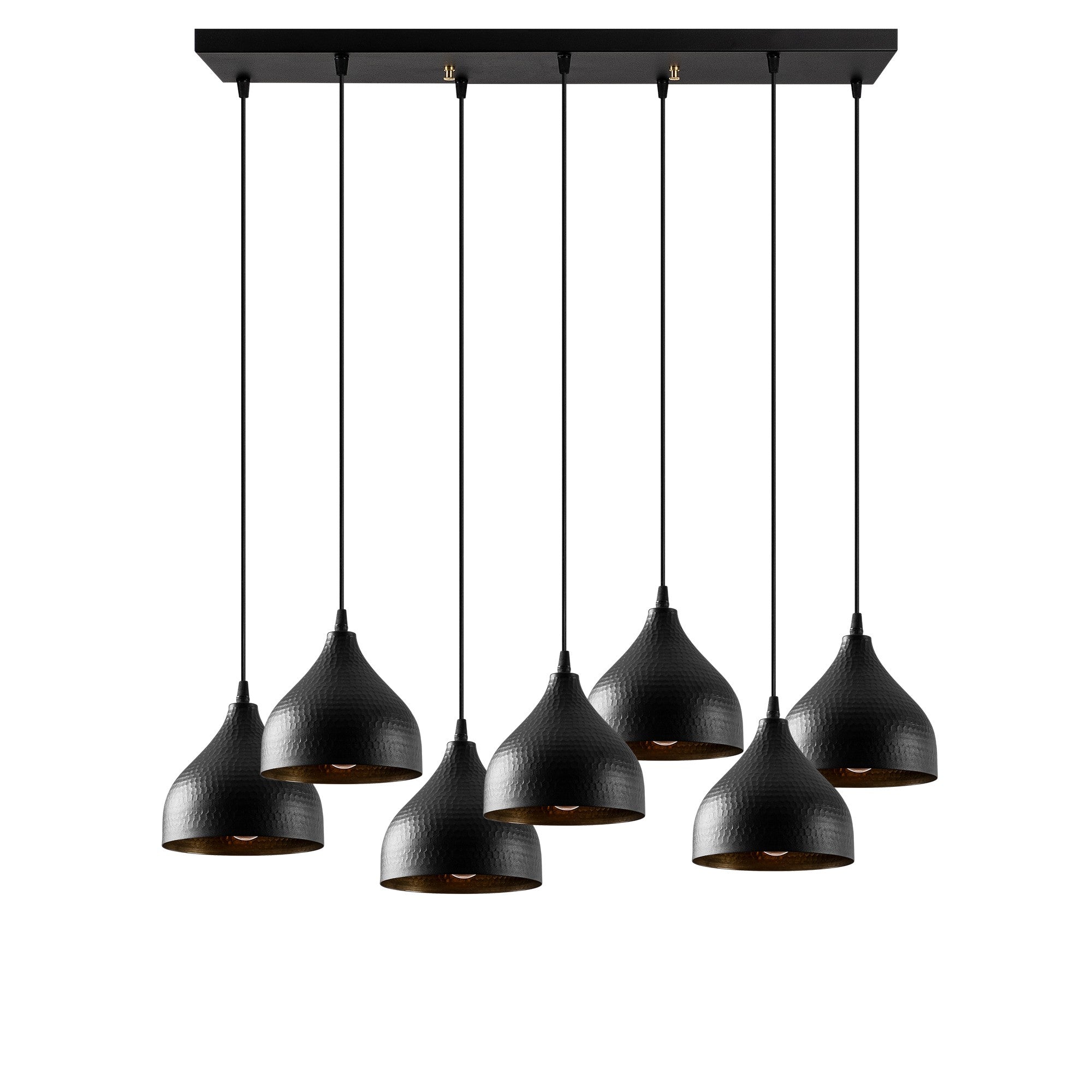 Candeeiro de Teto – 88 x 40 cm – Preto – Metal