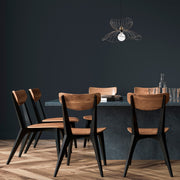 Candeeiro de Teto Vintage Moderno – 41-121 cm altura – 50 cm diâmetro – Metal