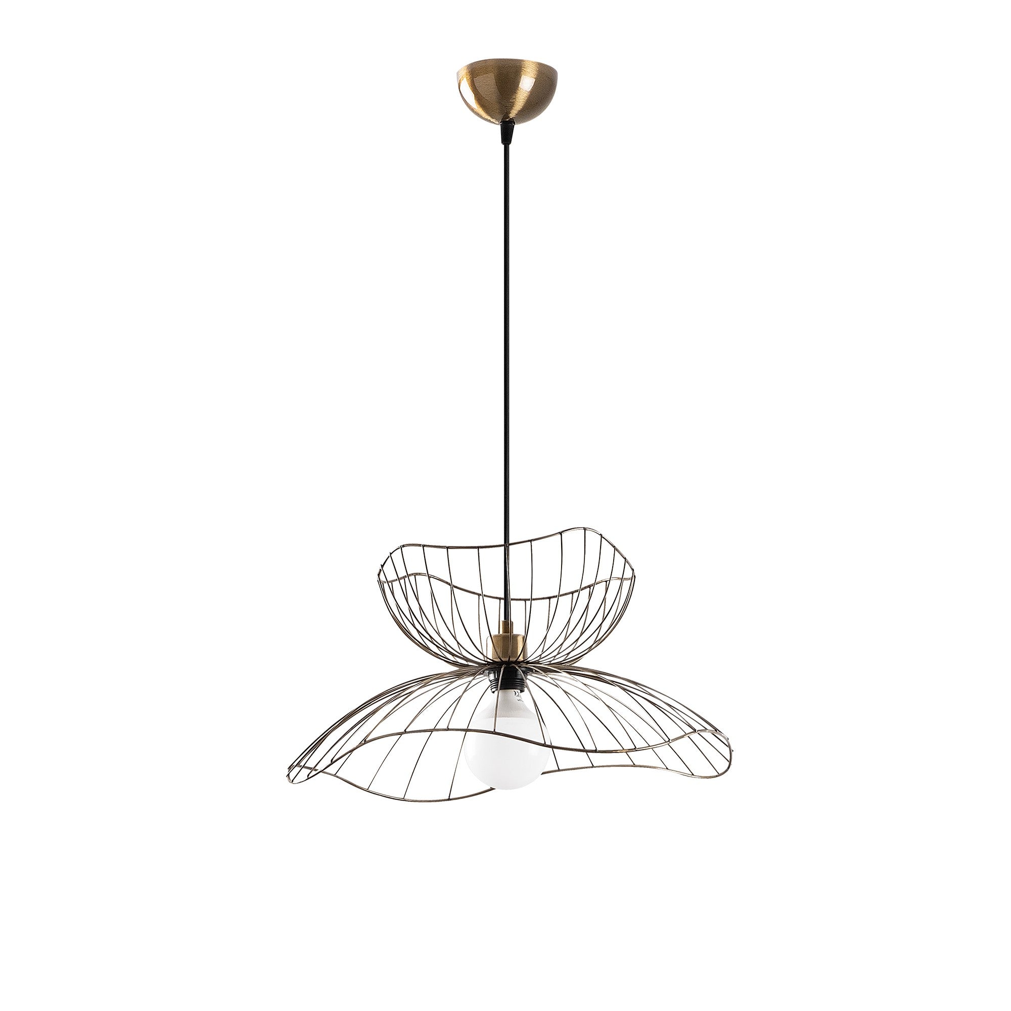 Candeeiro de Teto Vintage Moderno – 41-121 cm altura – 50 cm diâmetro – Metal