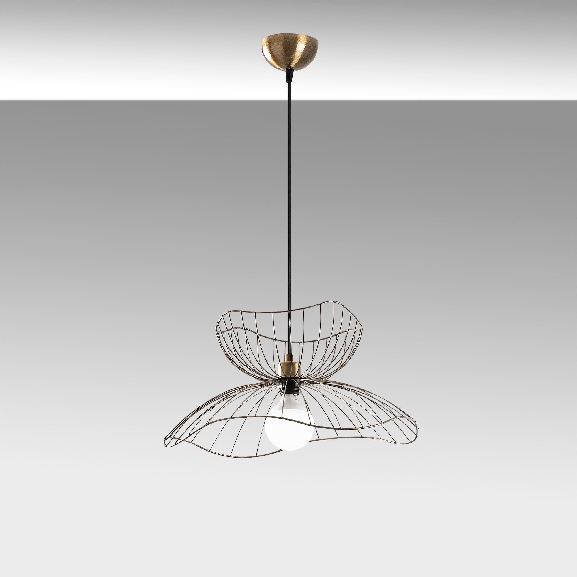 Candeeiro de Teto Vintage Moderno – 41-121 cm altura – 50 cm diâmetro – Metal