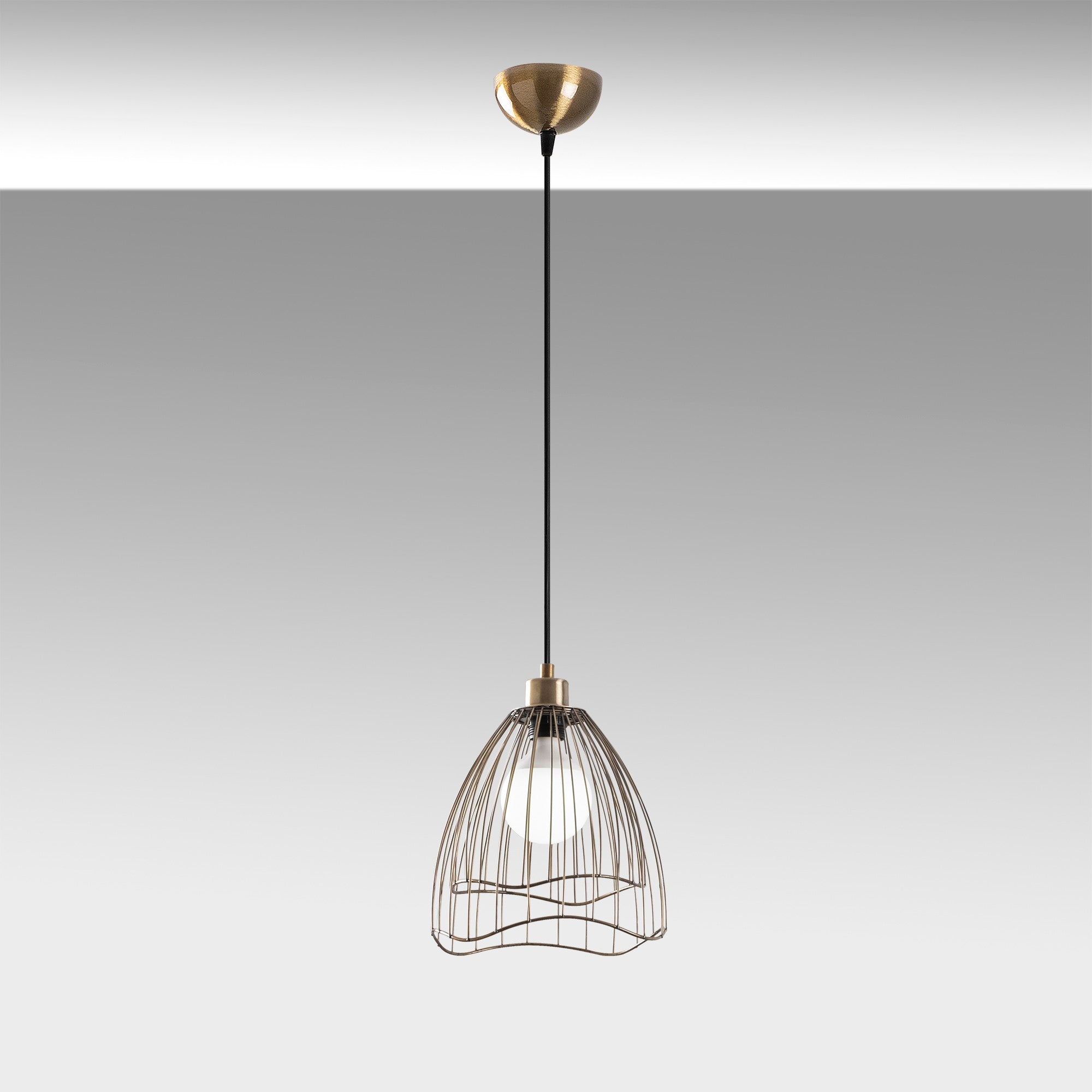 Candeeiro de Teto – 41 a 121 cm – Vintage – Metal