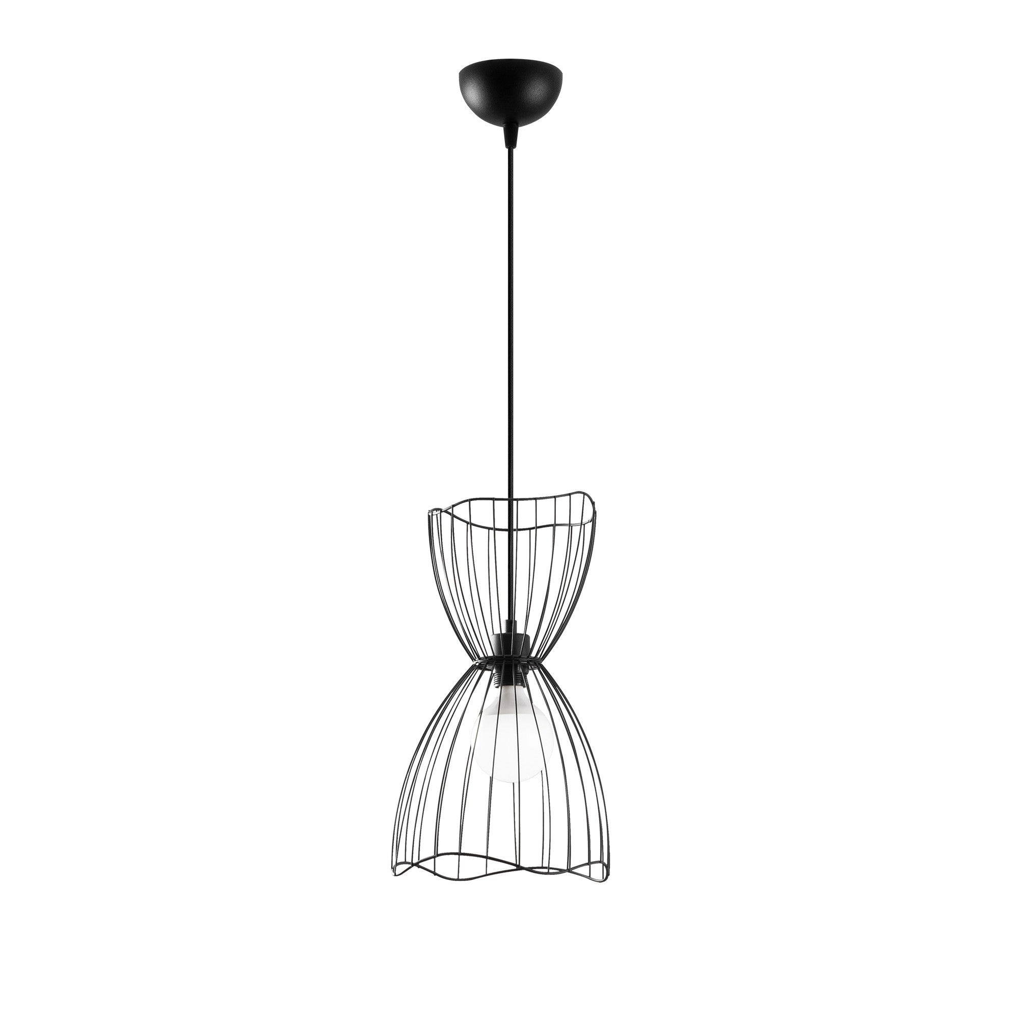 Candeeiro de Teto Industrial – 25x25 cm – Preto – Metal