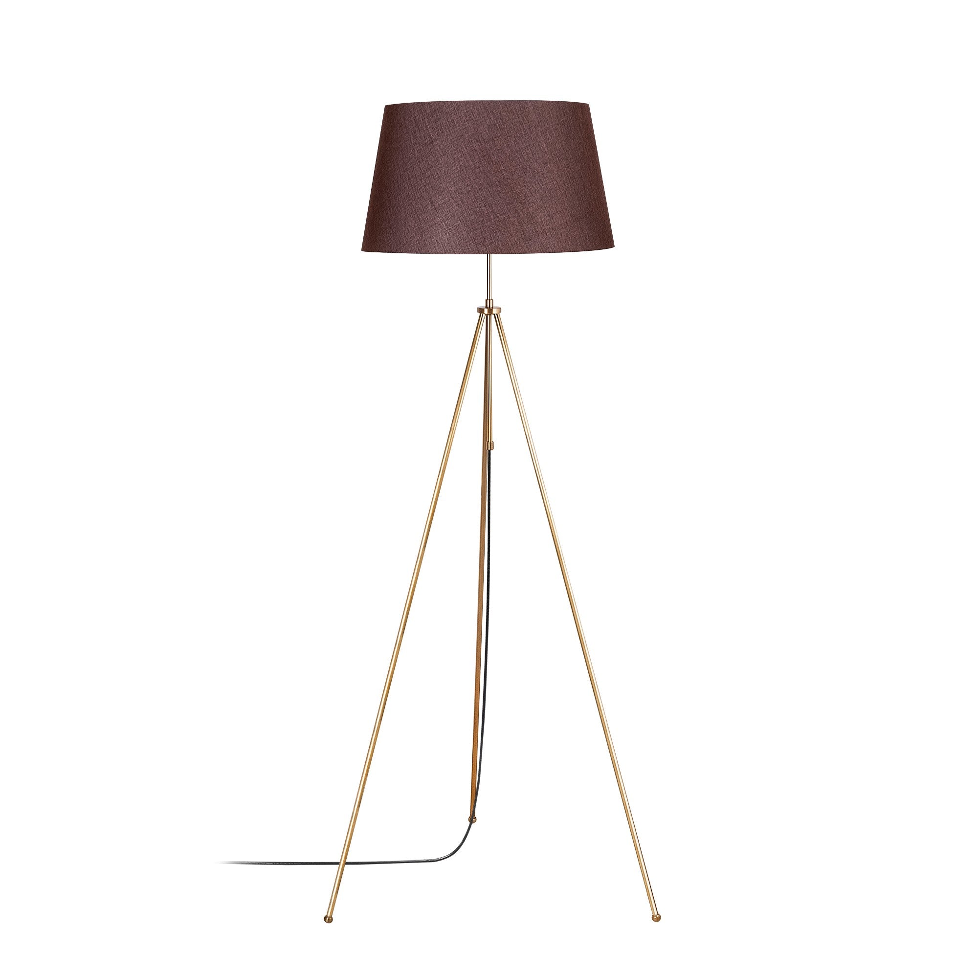 Candeeiro de Pé – 165 cm de Altura – Castanho – Metal