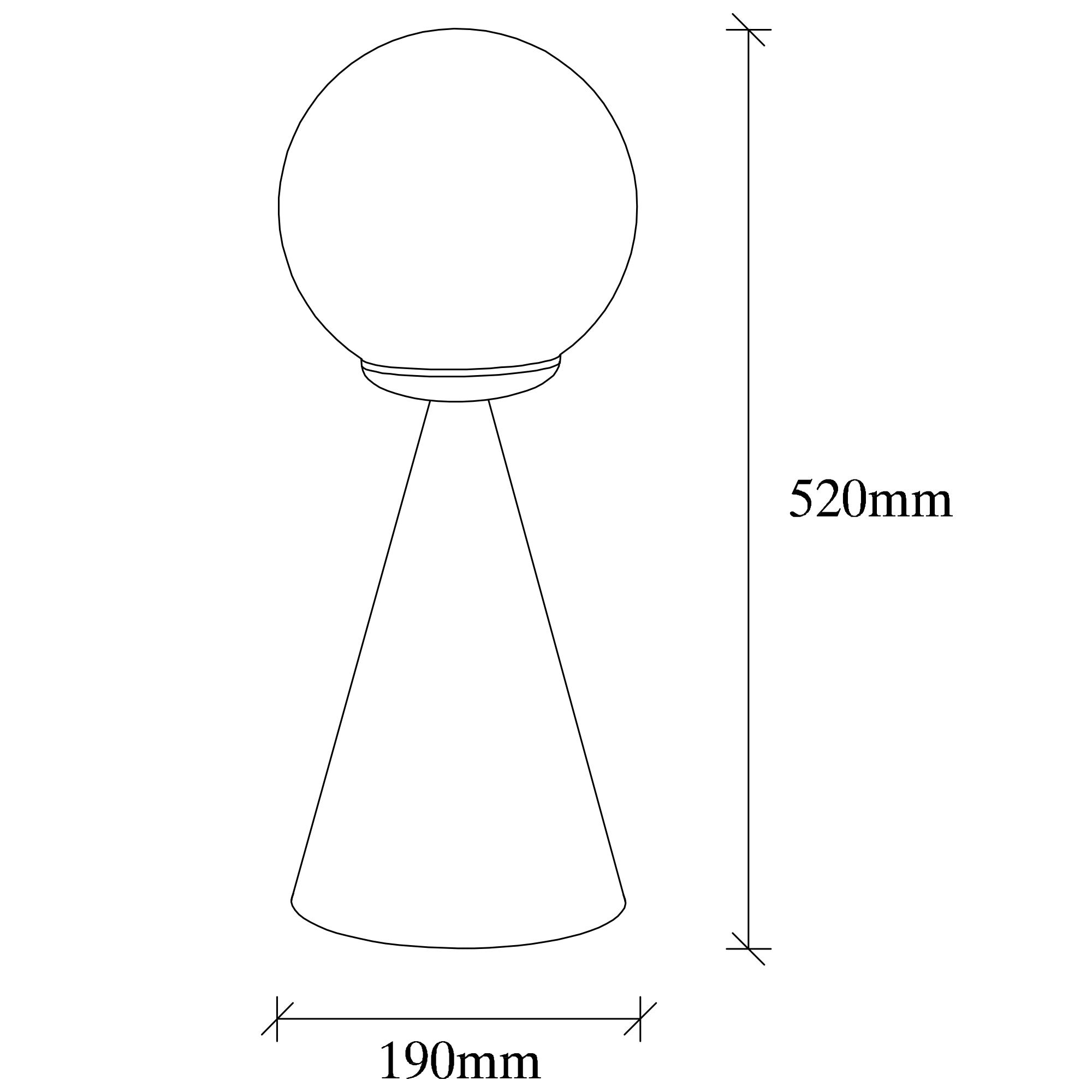 Candeeiro de Mesa Estilo Escandinavo, Corpo de Metal com Tampa de Vidro, 43 cm de Altura, Preto e Branco, Soquete E27, 40 W Máx., Cabo de 200 cm | Design Elegante e Moderno
