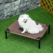 Cama Elevada para Animais de Estimação – 64x46x18cm – Marrom – Metal