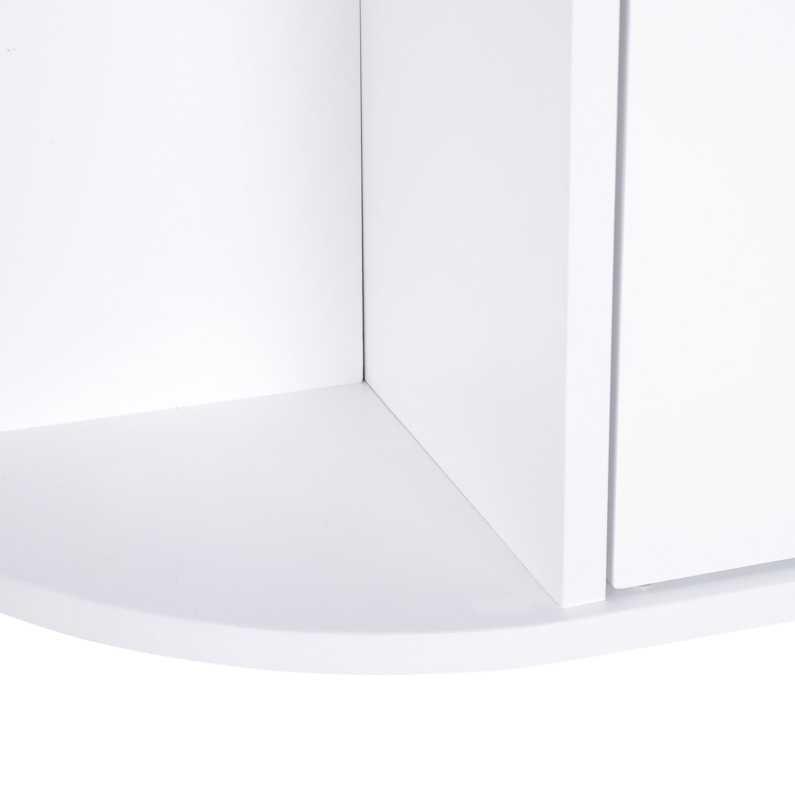 Armário de Casa de Banho com Espelho – 66x17x63 cm – Branco – MDF