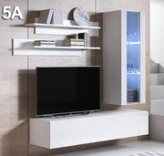 Conjunto de móveis de sala – 1,6m – branco – melamina