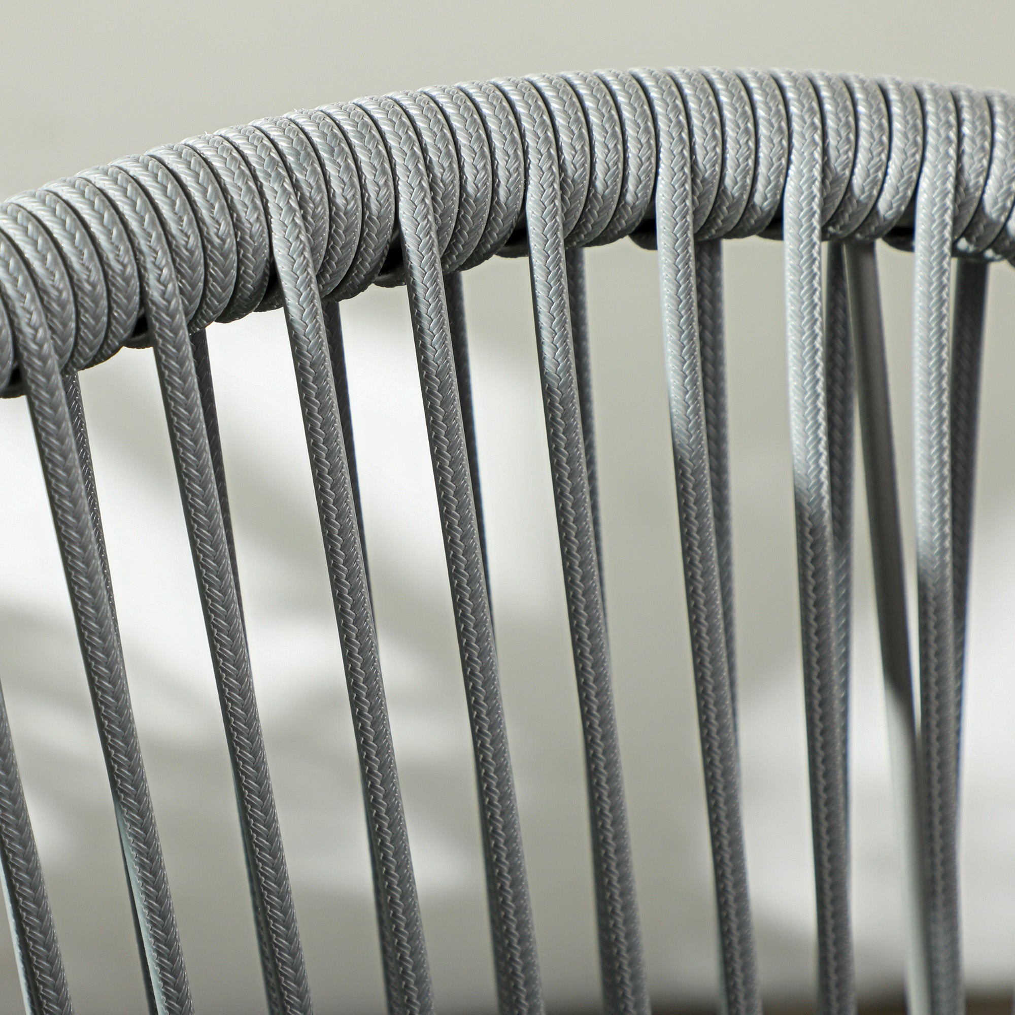 Conjunto de Jardim Exterior 3 Peças Cinzento 58x62x78 cm