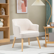Poltrona – 64,5x65x79,5 cm – creme – linho