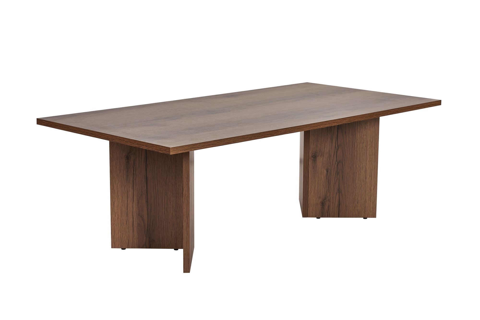 Mesa de Centro em MDF revestido com melamina – 119 cm x 40 cm x 60 cm – Nogueira