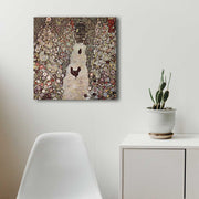 Quadro Decorativo em Tela 45x45cm - Moldura de Madeira Premium - Arte Multicolor para Decoração de Interiores