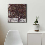 Quadro Decorativo em Tela 45x45cm - Moldura de Madeira Premium - Arte Multicolor para Decoração de Interiores