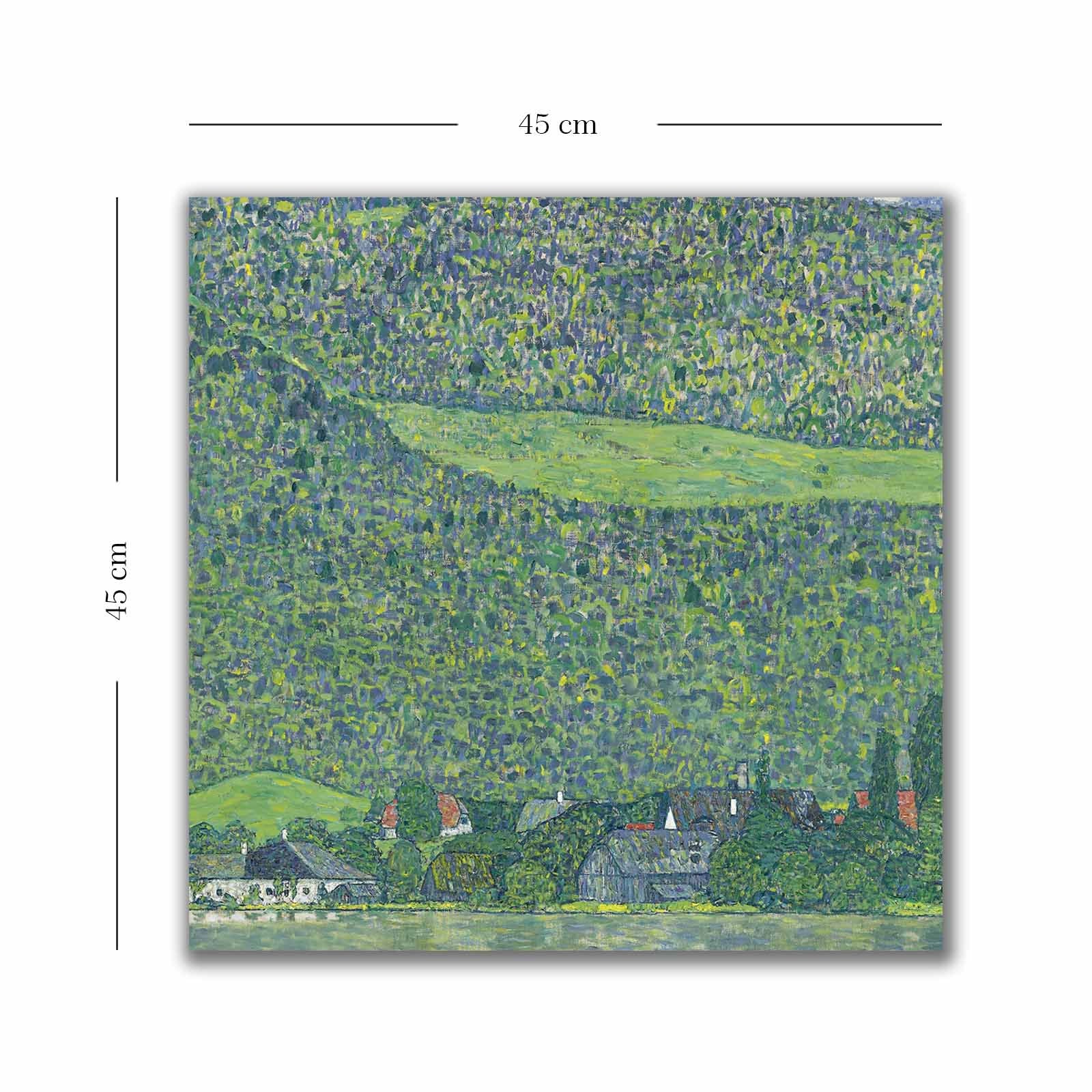 Quadro Decorativo em Tela 45x45cm - Moldura de Madeira Premium - Arte Multicolor para Decoração de Interiores