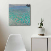 Quadro Decorativo em Tela 45x45cm - Moldura de Madeira Premium - Arte Multicolor para Decoração de Interiores