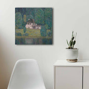 Quadro Decorativo em Tela 45x45cm - Moldura de Madeira Premium - Arte Multicolor para Decoração de Interiores