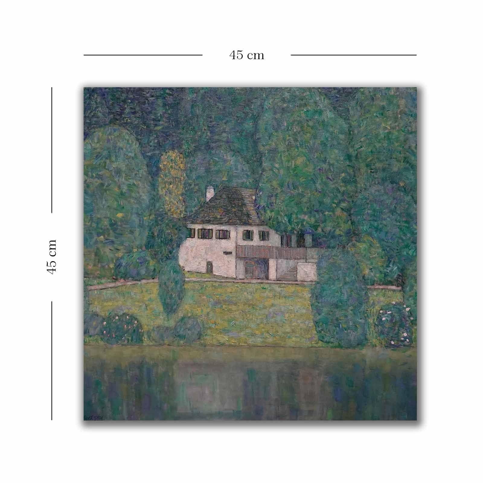 Quadro Decorativo em Tela 45x45cm - Moldura de Madeira Premium - Arte Multicolor para Decoração de Interiores