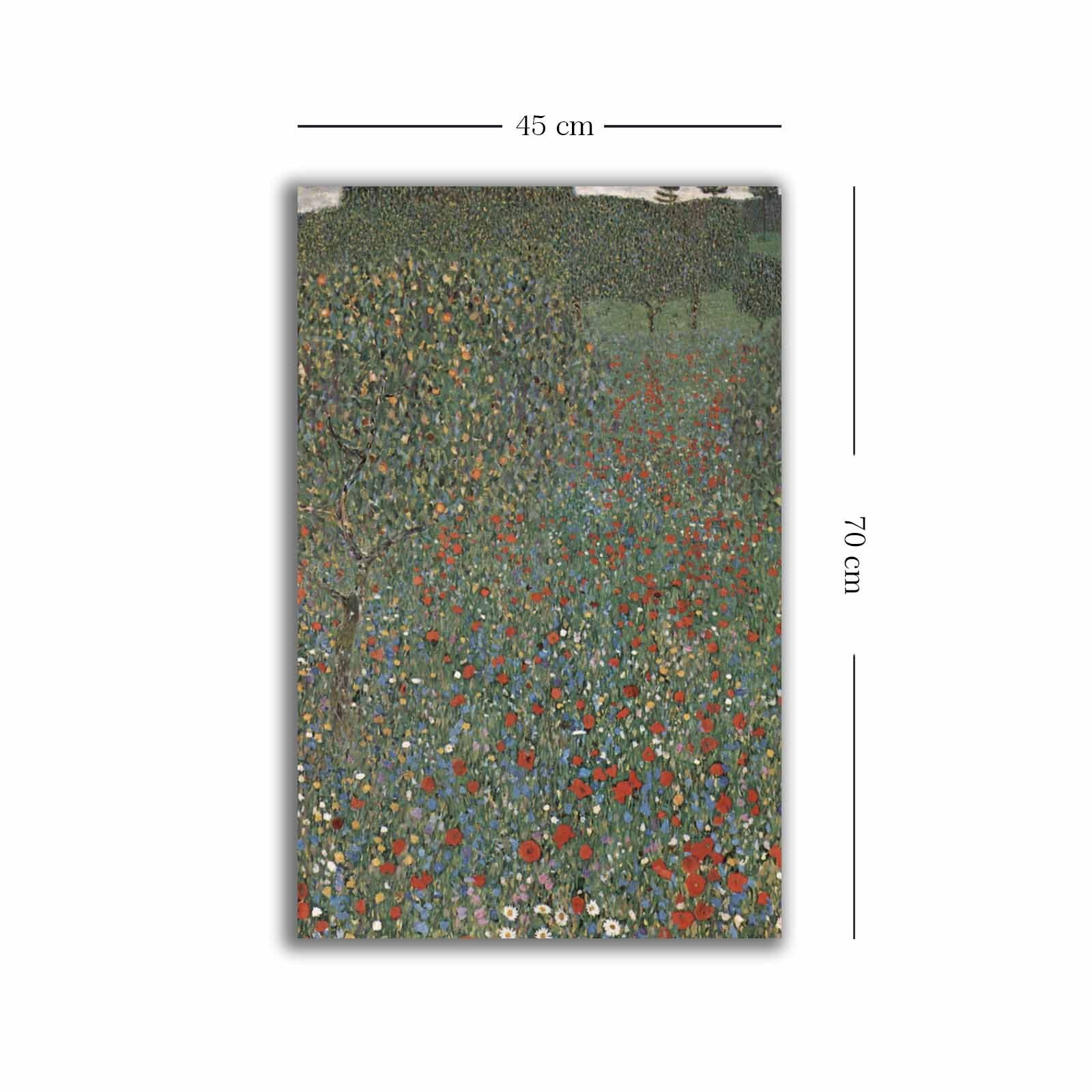 Quadro Decorativo em Tela Multicolor 45x70cm com Moldura de Madeira - Arte Premium para Decoração de Interiores