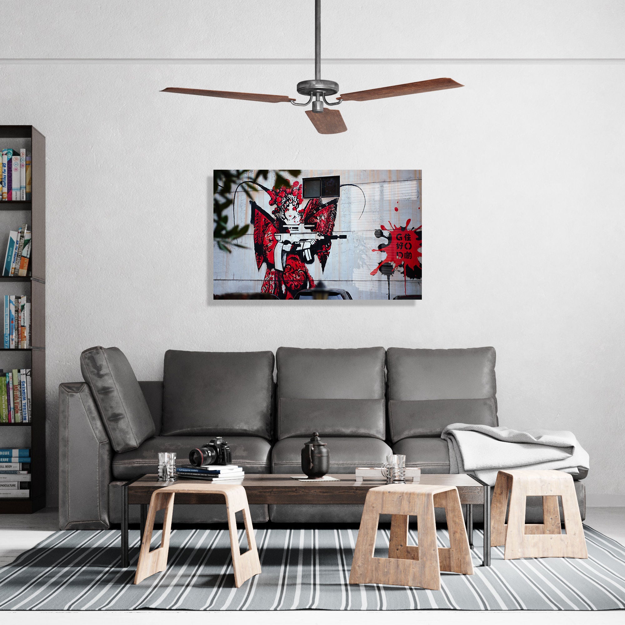 Quadro Decorativo em Vidro Temperado Multicolor 50x70cm - Arte Moderna para Transformar o Seu Espaço