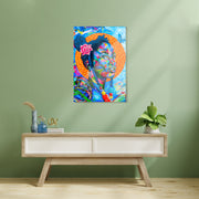 Quadro Decorativo em Vidro Temperado Multicolor 50x70cm - Arte Moderna para Transformar o Seu Espaço