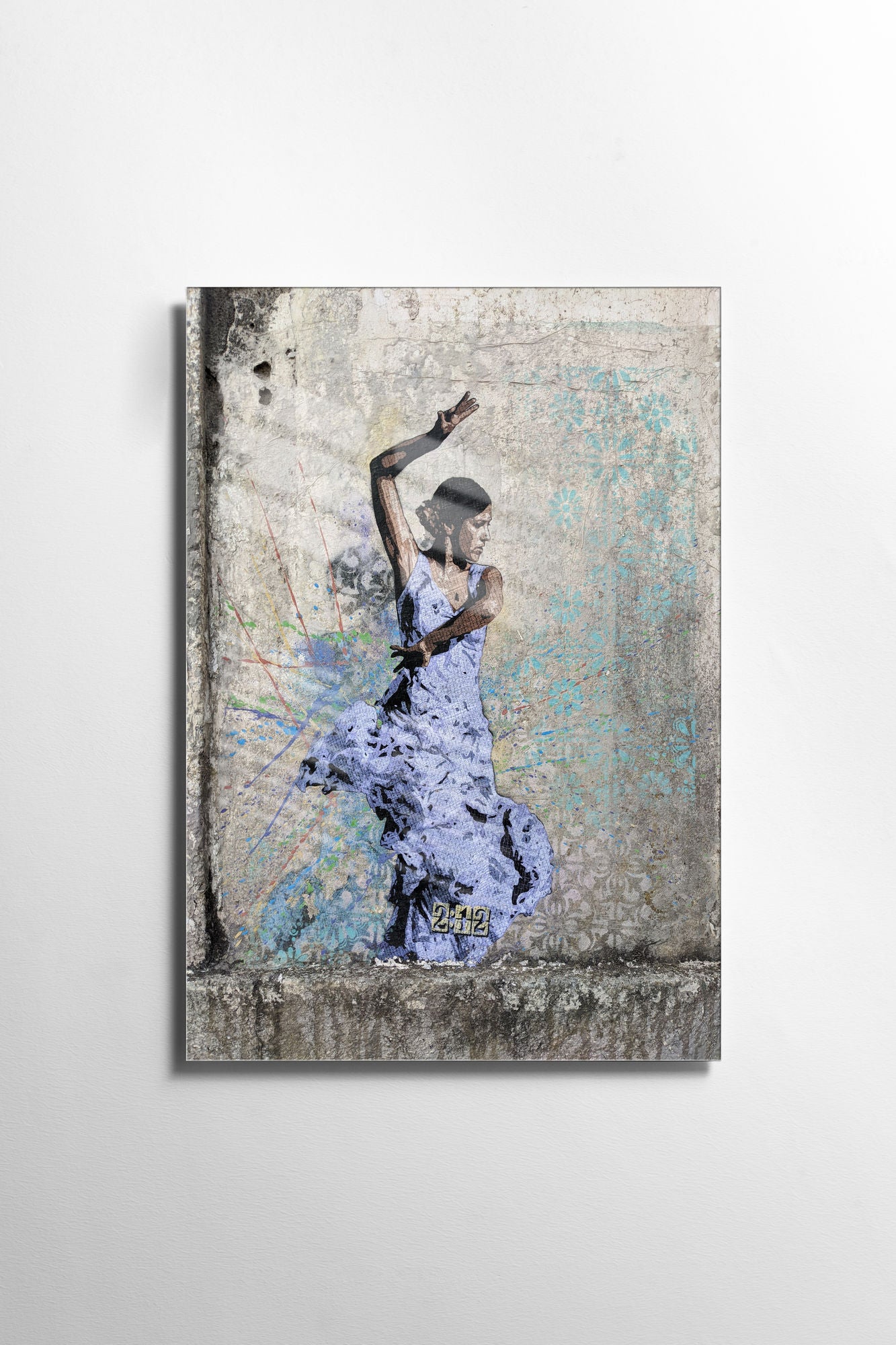 Quadro Decorativo em Vidro Temperado Multicolor 30x45cm - Arte Moderna para Decoração de Interiores