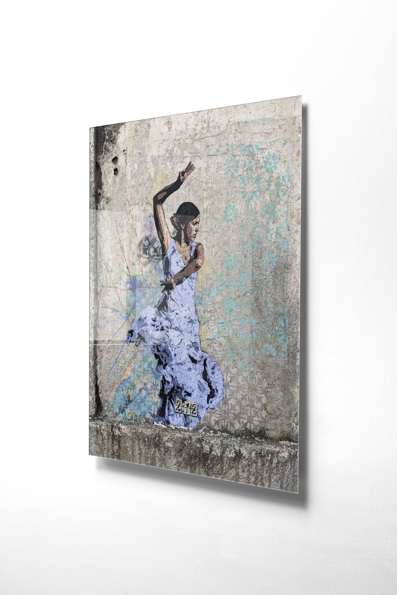 Quadro Decorativo em Vidro Temperado Multicolor 30x45cm - Arte Moderna para Decoração de Interiores