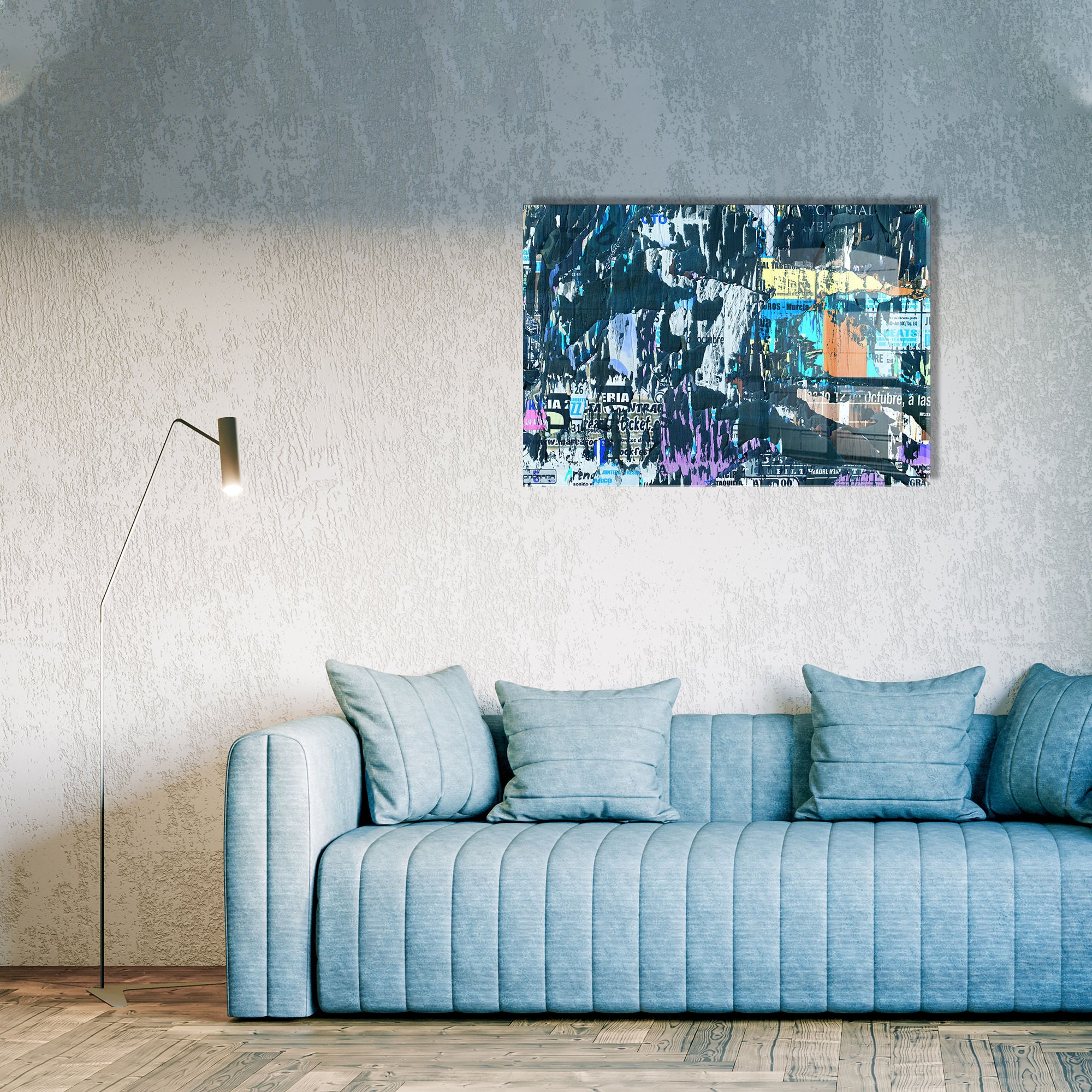 Quadro Decorativo em Vidro Temperado Multicolor 70x100cm - Arte Moderna para Transformar o Seu Espaço