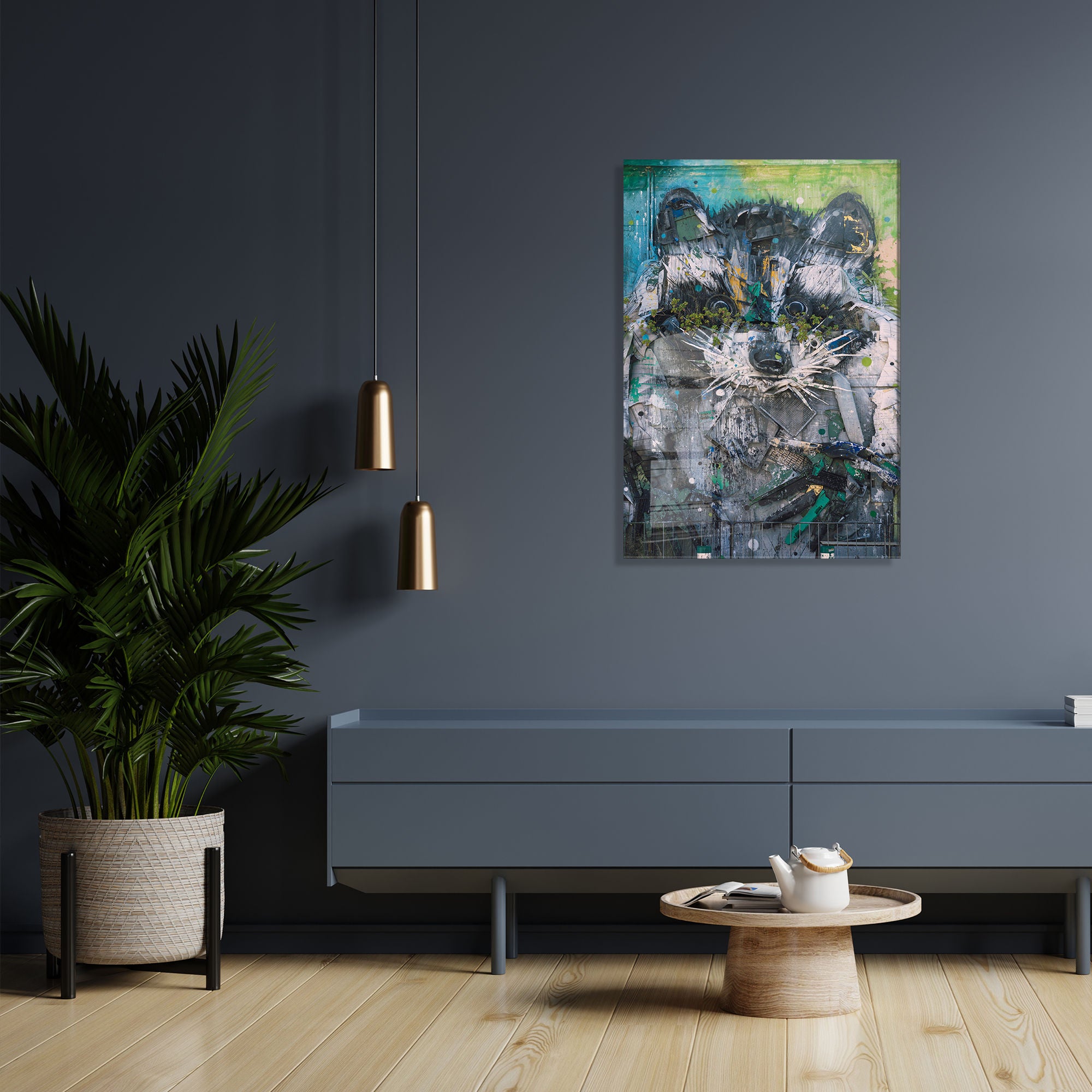 Quadro Decorativo em Vidro Temperado Multicolor 70x100cm - Arte Moderna para Transformar o Seu Espaço