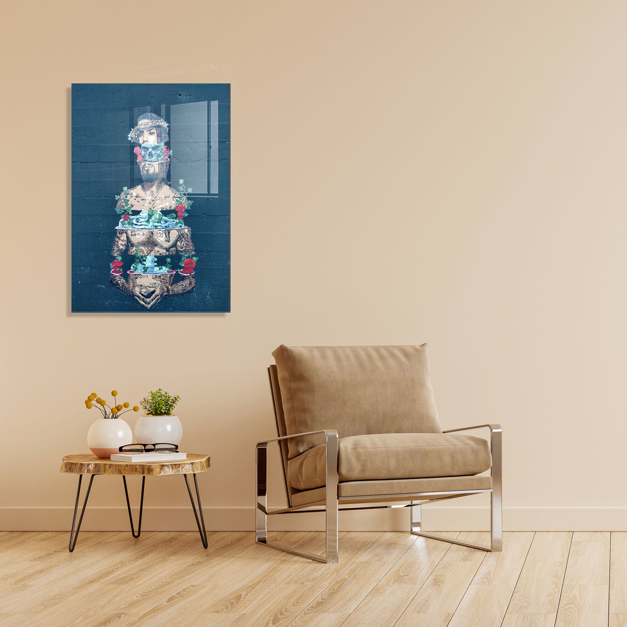 Quadro Decorativo em Vidro Temperado Multicolor 70x100cm - Arte Moderna para Transformar o Seu Espaço