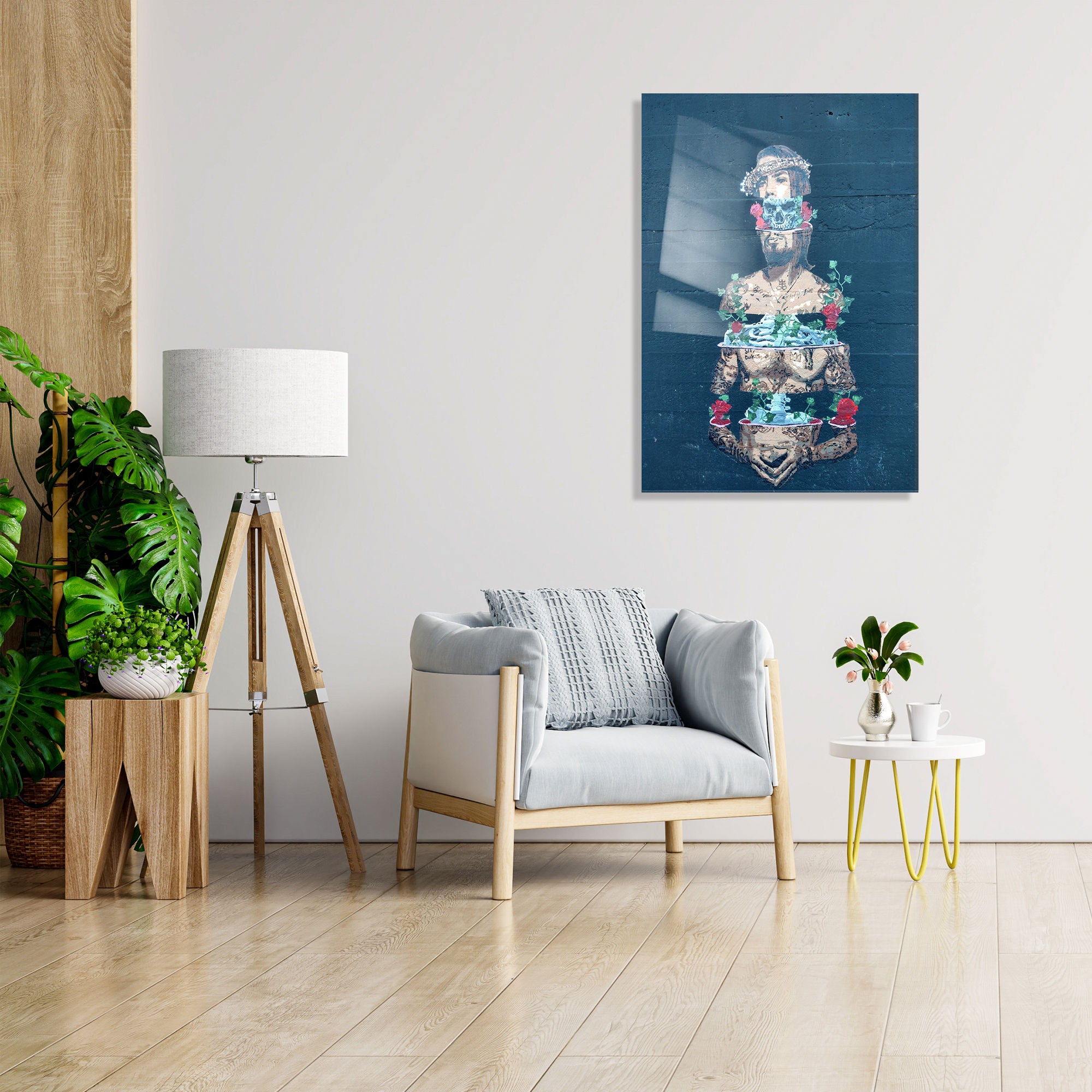 Quadro Decorativo em Vidro Temperado Multicolor 50x70cm - Arte Moderna para Transformar o Seu Espaço