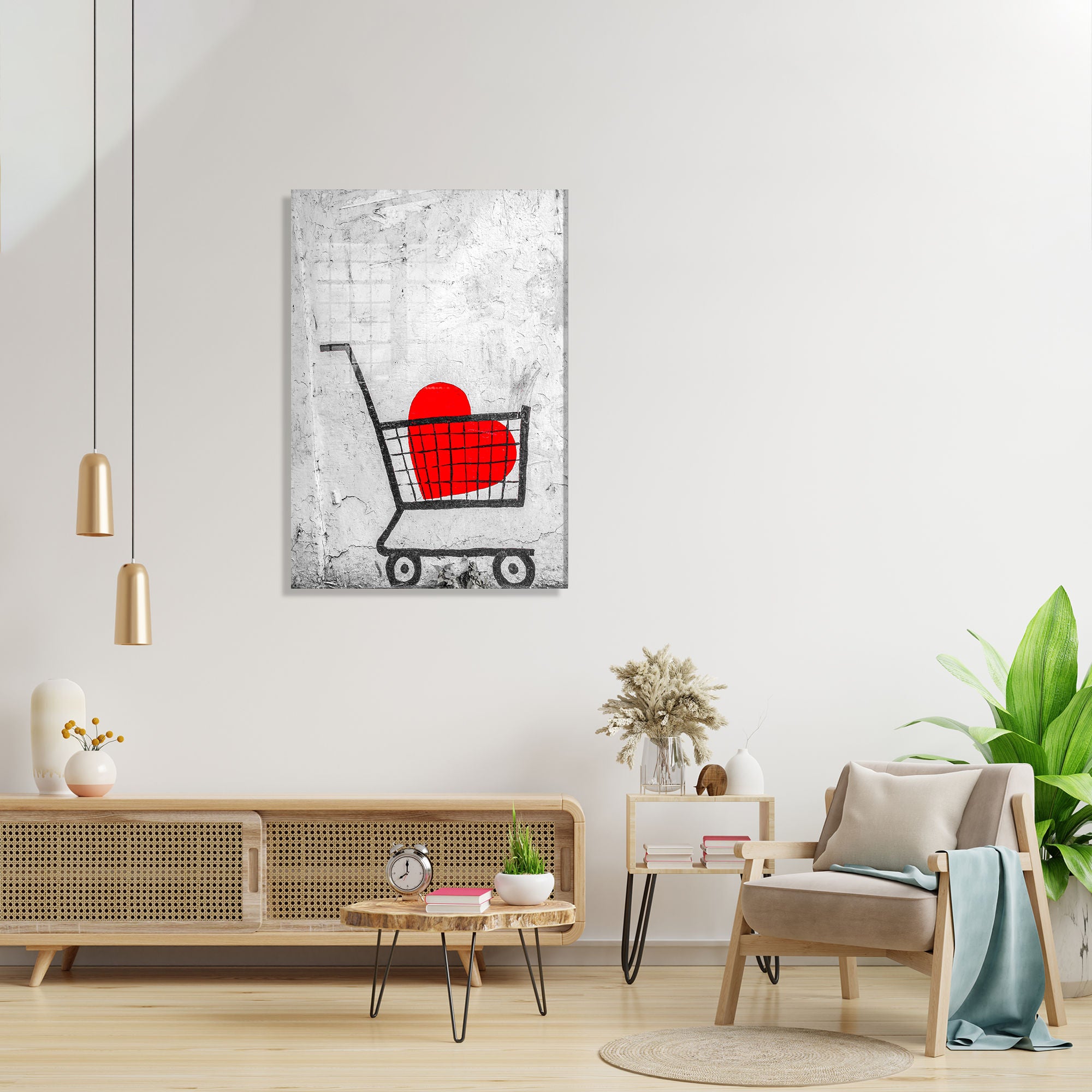 Quadro Decorativo em Vidro Temperado Multicolor 45x65cm - Arte Moderna para Transformar o Seu Espaço