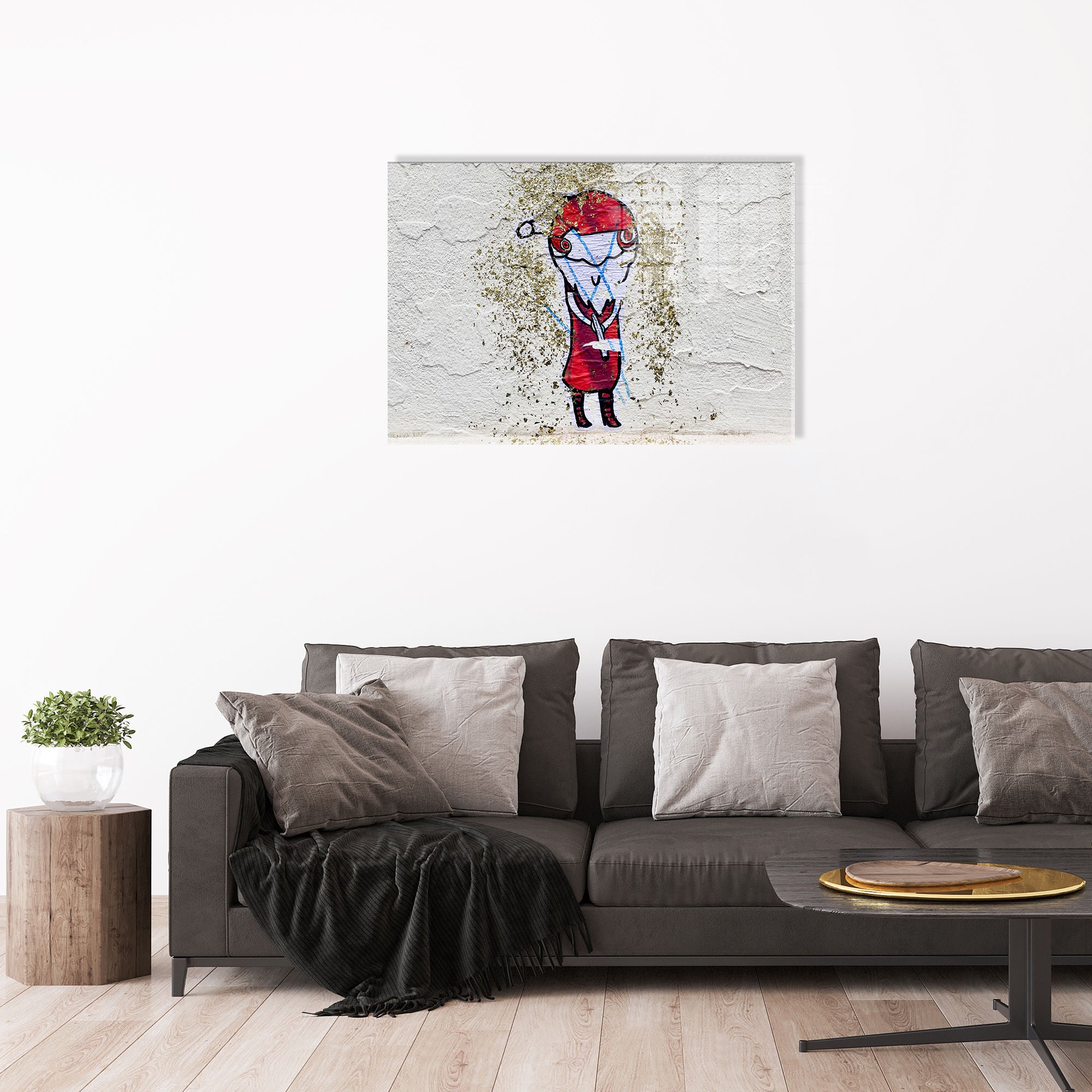 Quadro Decorativo em Vidro Temperado Multicolor 50x70cm - Arte Moderna para Transformar o Seu Espaço