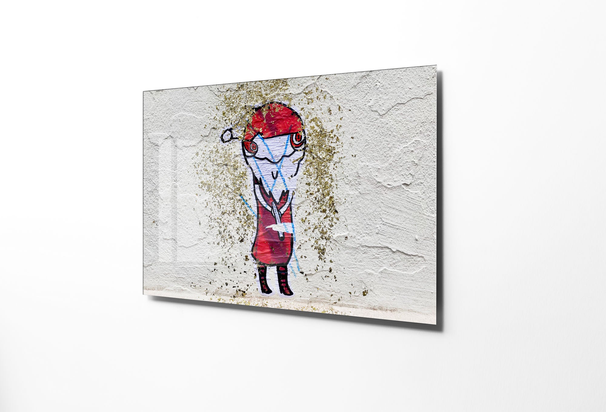 Quadro Decorativo em Vidro Temperado Multicolor 45x65cm - Arte Moderna para Transformar o Seu Espaço