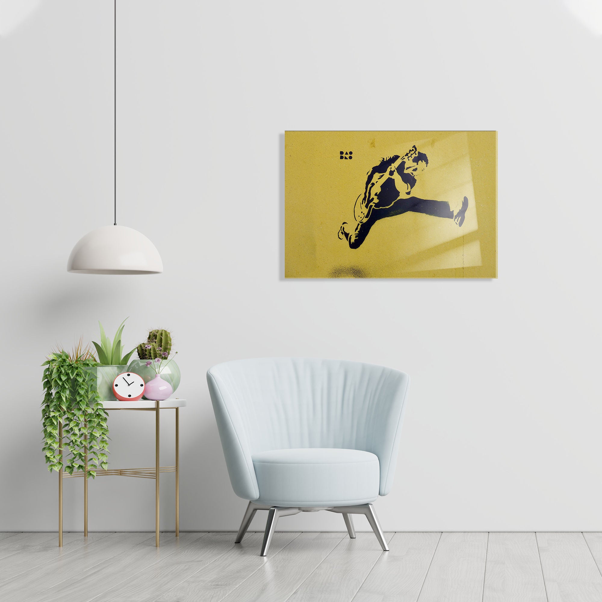 Quadro Decorativo em Vidro Temperado Multicolor 30x45cm - Arte Moderna para Decoração de Interiores