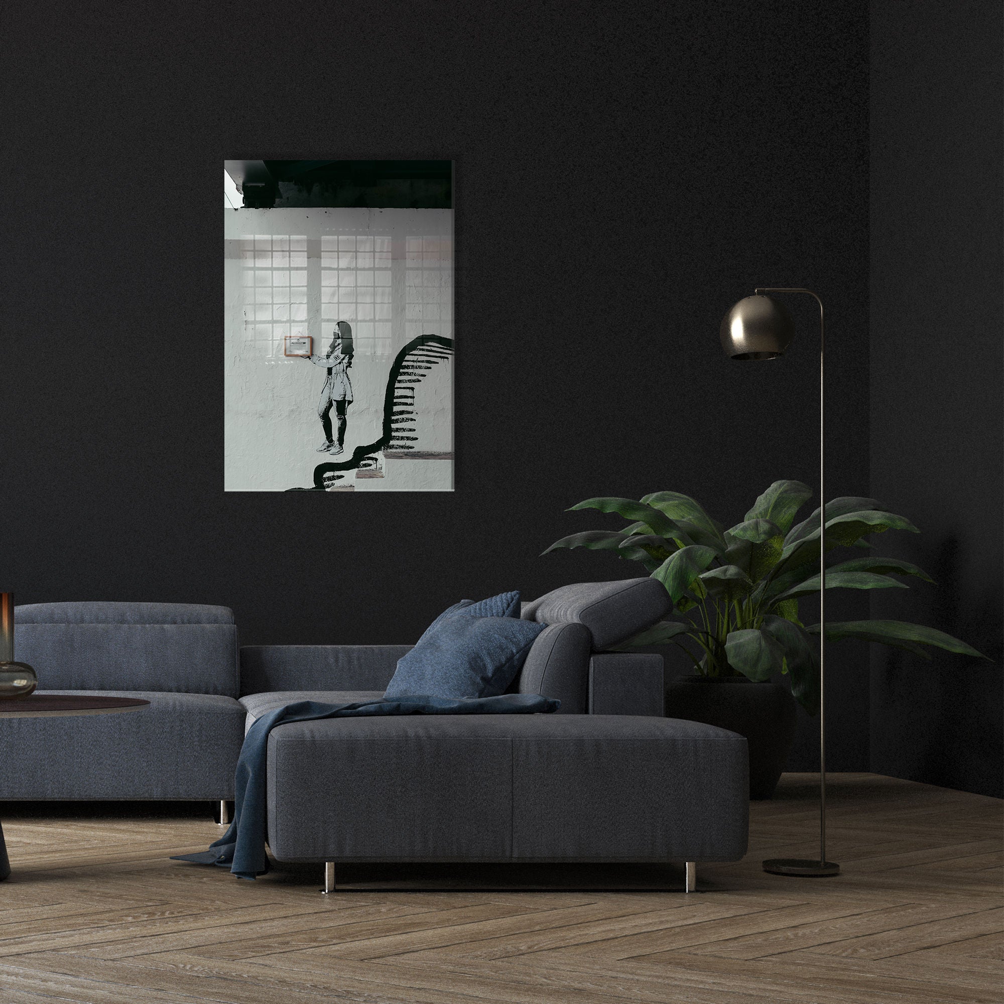 Quadro Decorativo em Vidro Temperado Multicolor 45x65cm - Arte Moderna para Transformar o Seu Espaço