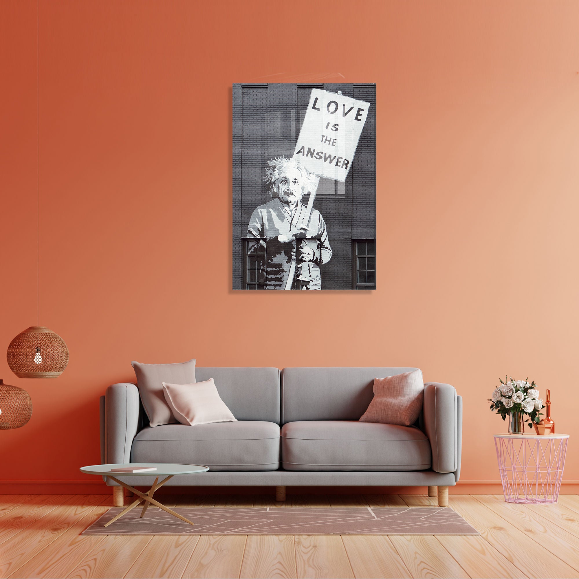 Quadro Decorativo em Vidro Temperado Multicolor 45x65cm - Arte Moderna para Transformar o Seu Espaço