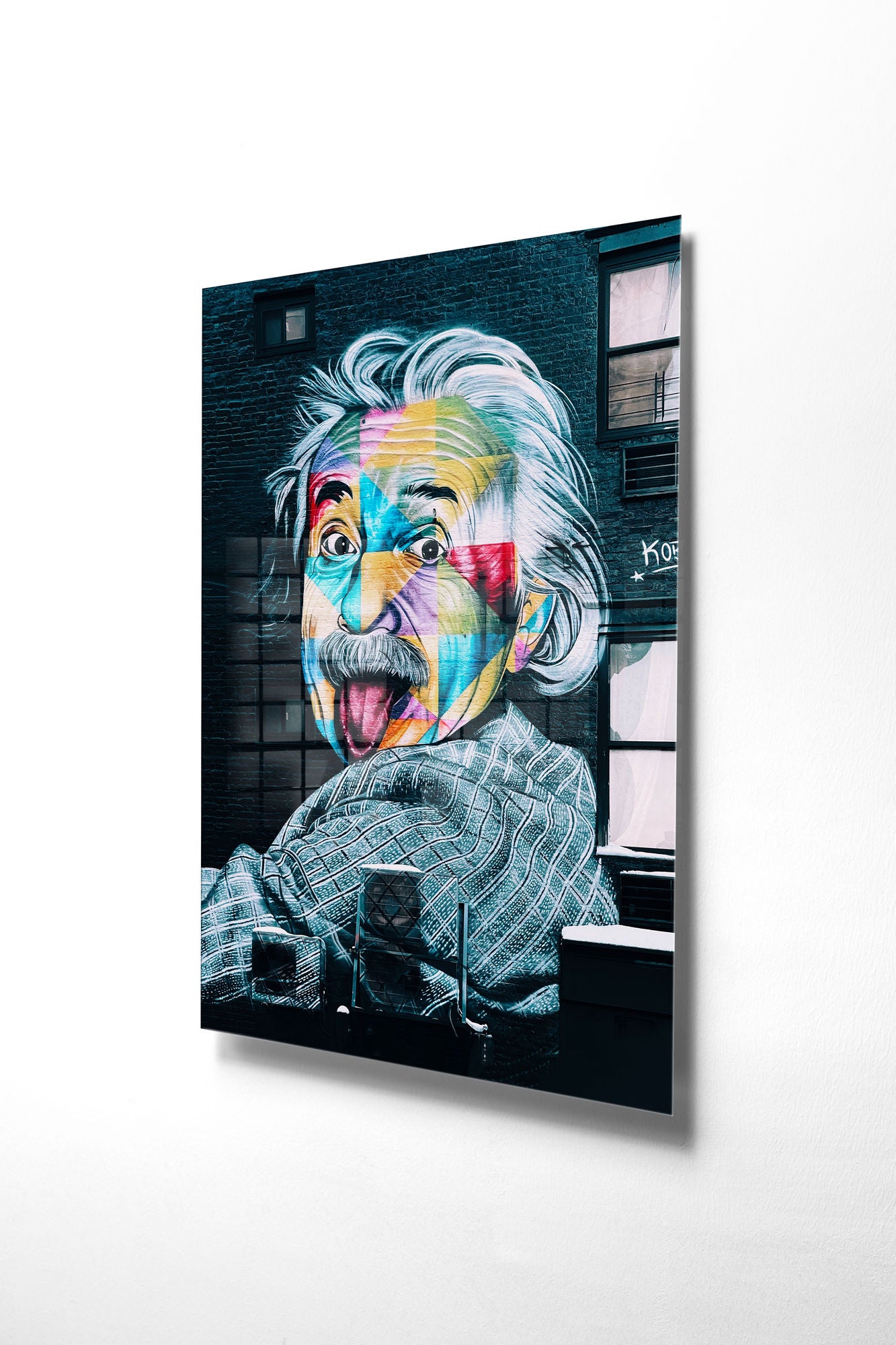 Quadro Decorativo em Vidro Temperado Multicolor 45x65cm - Arte Moderna para Transformar o Seu Espaço