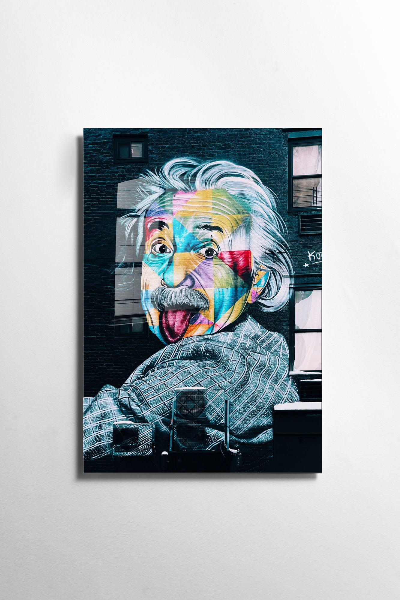 Quadro Decorativo em Vidro Temperado Multicolor 30x45cm - Arte Moderna para Decoração de Interiores