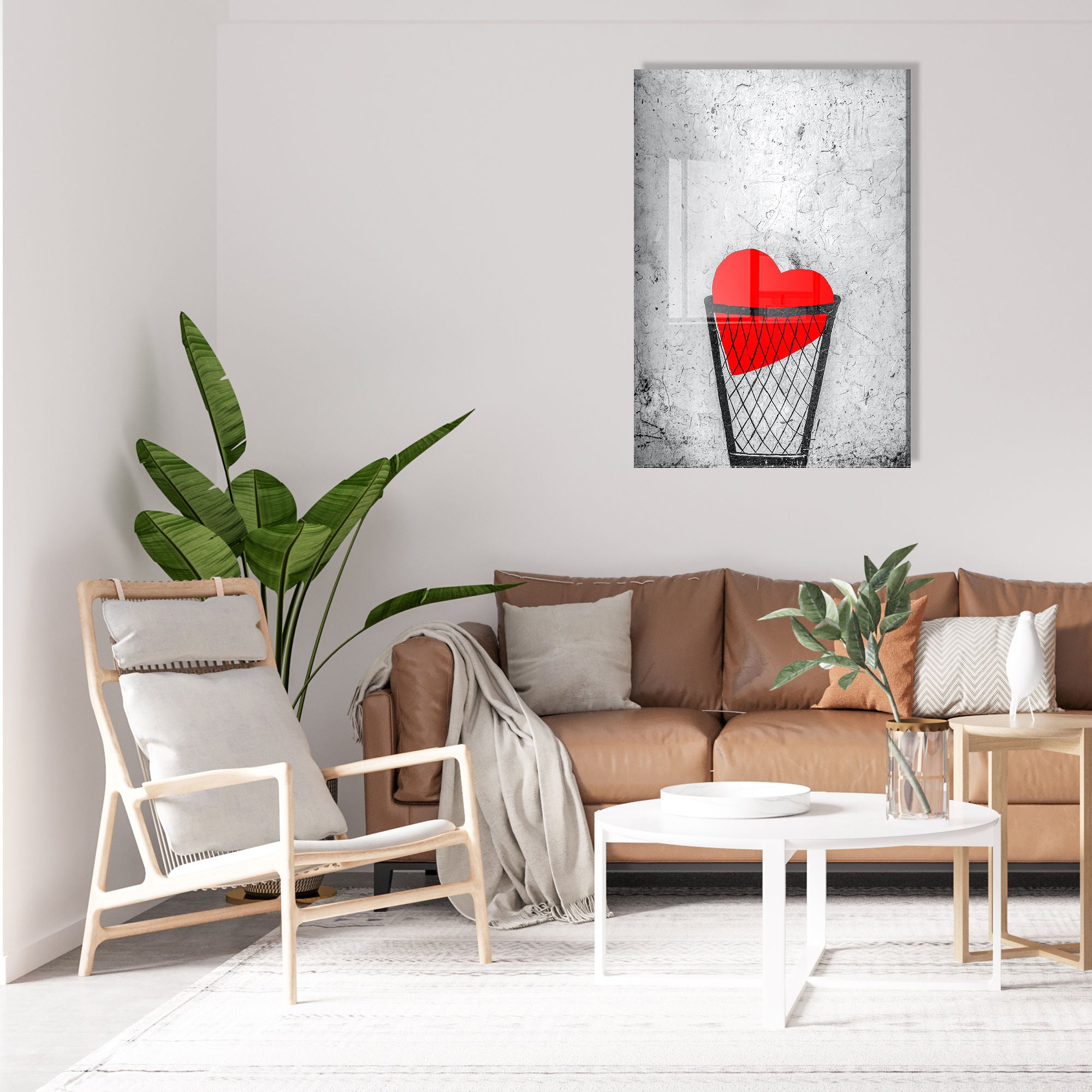 Quadro Decorativo em Vidro Temperado Multicolor 50x70cm - Arte Moderna para Transformar o Seu Espaço