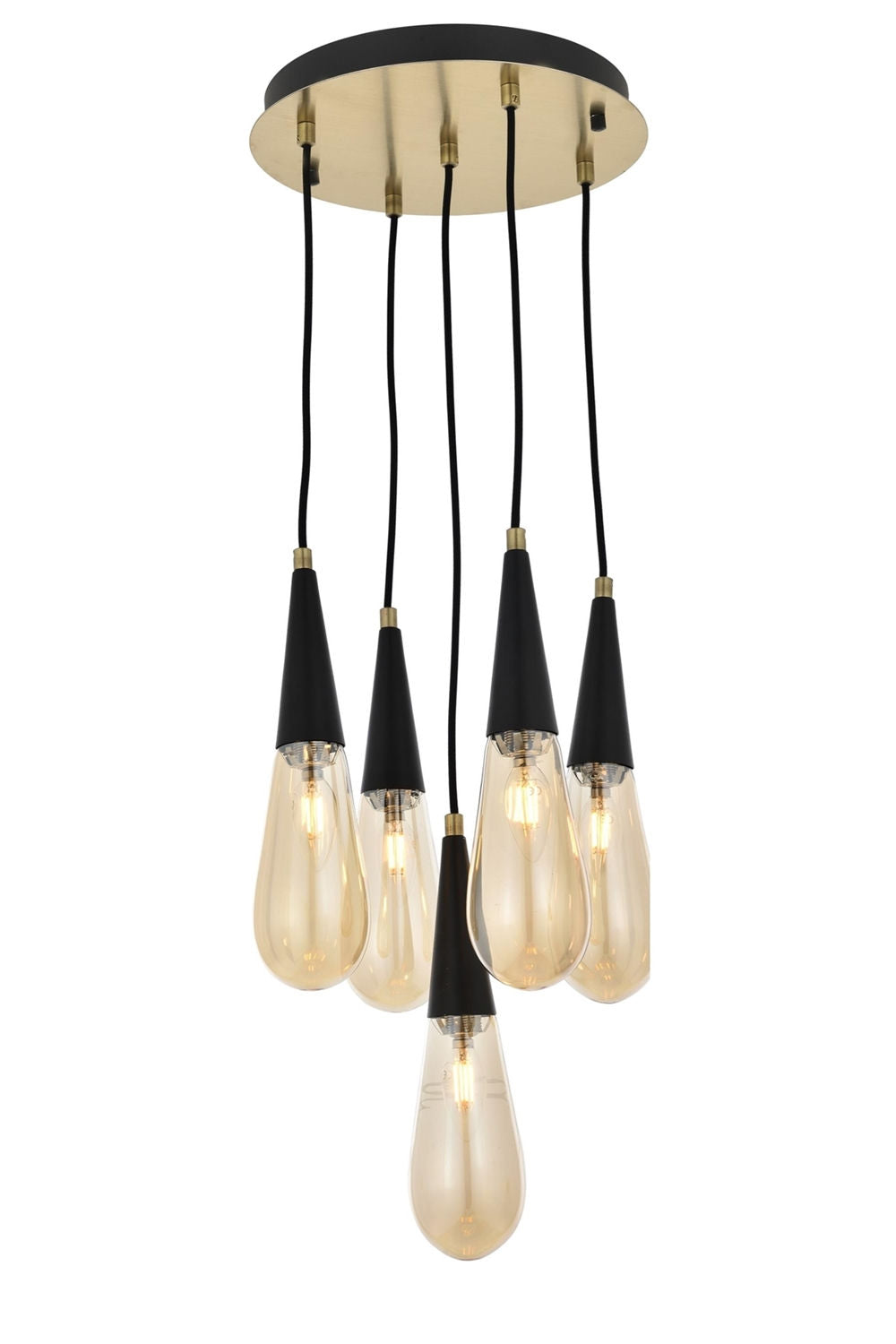 Candeeiro de Teto – 90 cm x 33 cm – Cor antiquada – Metal
